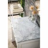 James Martin Vanities De Soto 30in Countertop Unit, Bright White w/ 3 CM Carrara Marble Top 825-CU30-BW-3CAR